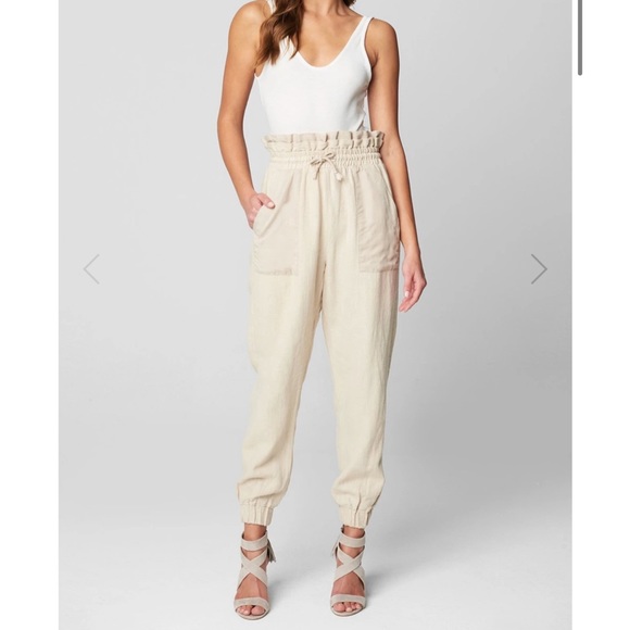 Blank NYC Pants - BlankNYC Away from Here linen jogger pants